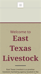 Mobile Screenshot of easttexaslivestock.com